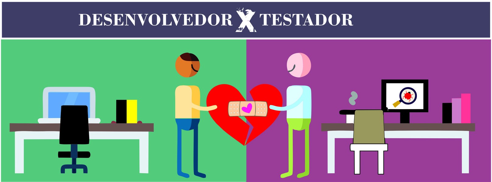 Desenvolvedor vs Testador